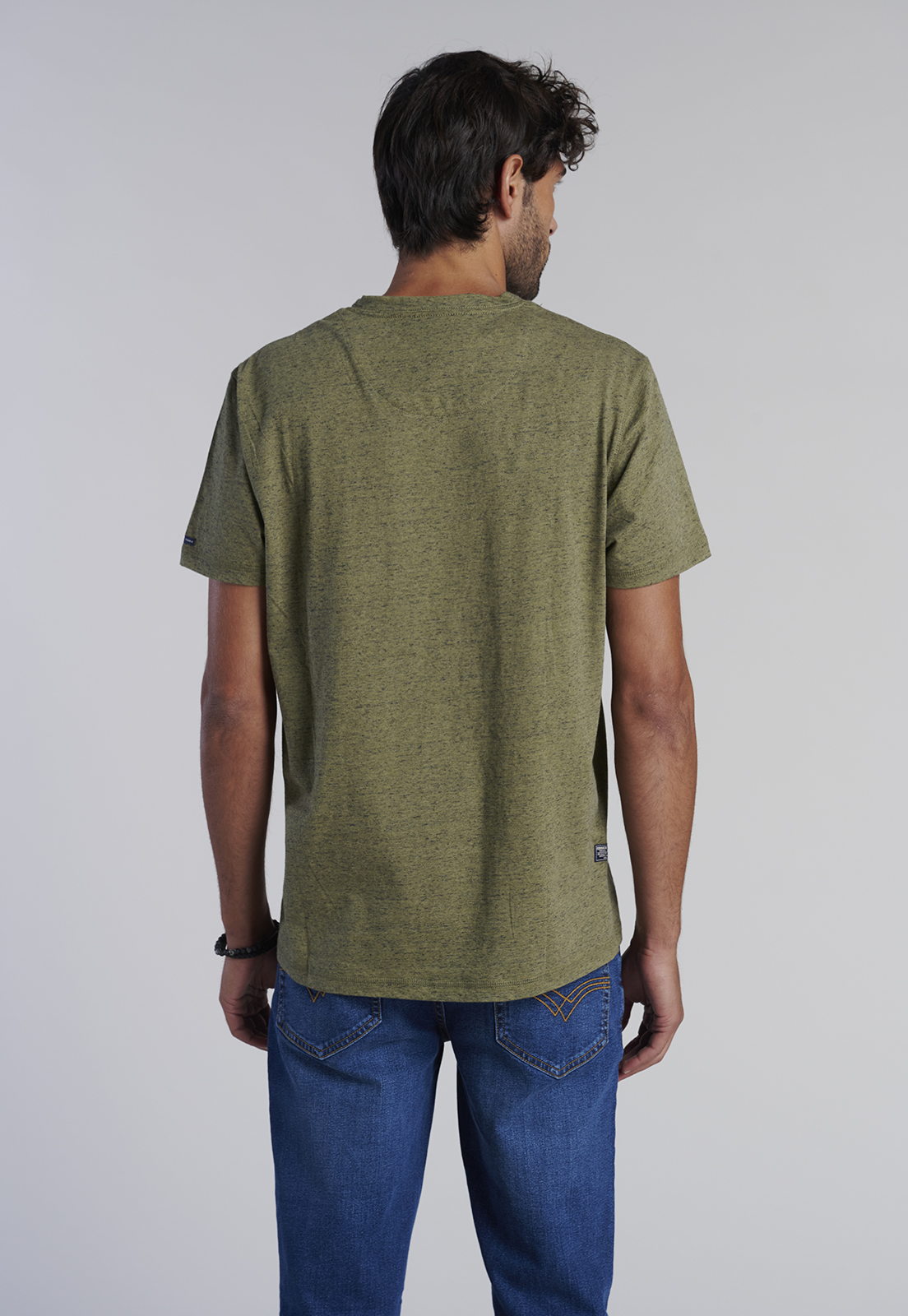 POLERA V NECK ALASKA MILITARY - 4
