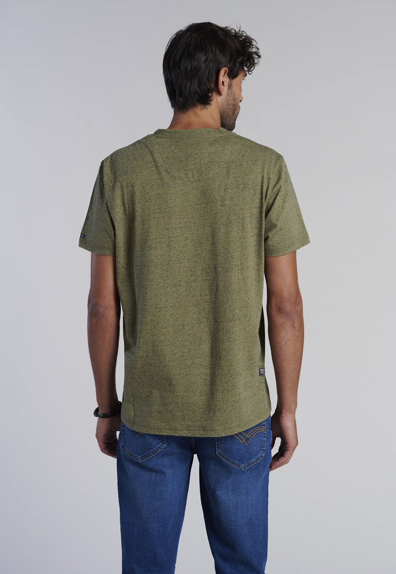 POLERA V NECK ALASKA MILITARY - 4
