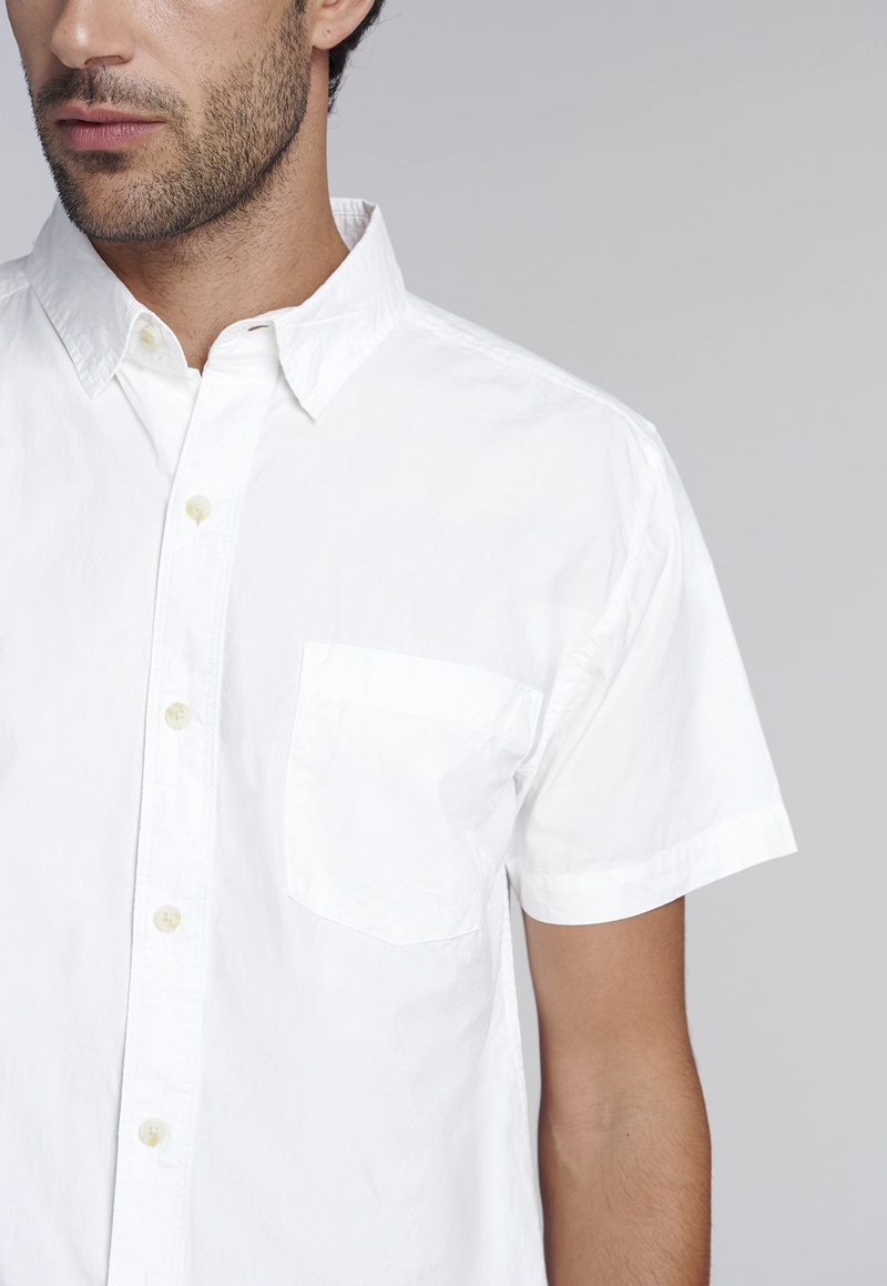 CAMISA GARMENT DYED FJ ECRU - 3