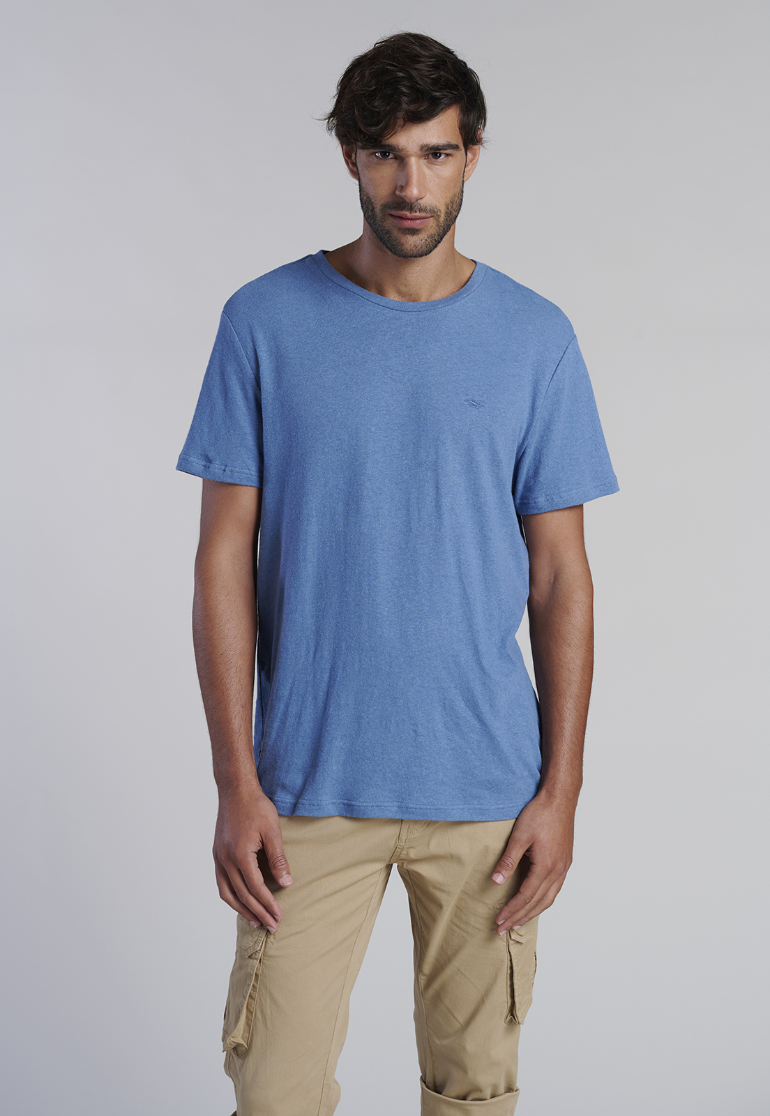 POLERA LINO ALBANY LT. BLUE - 1