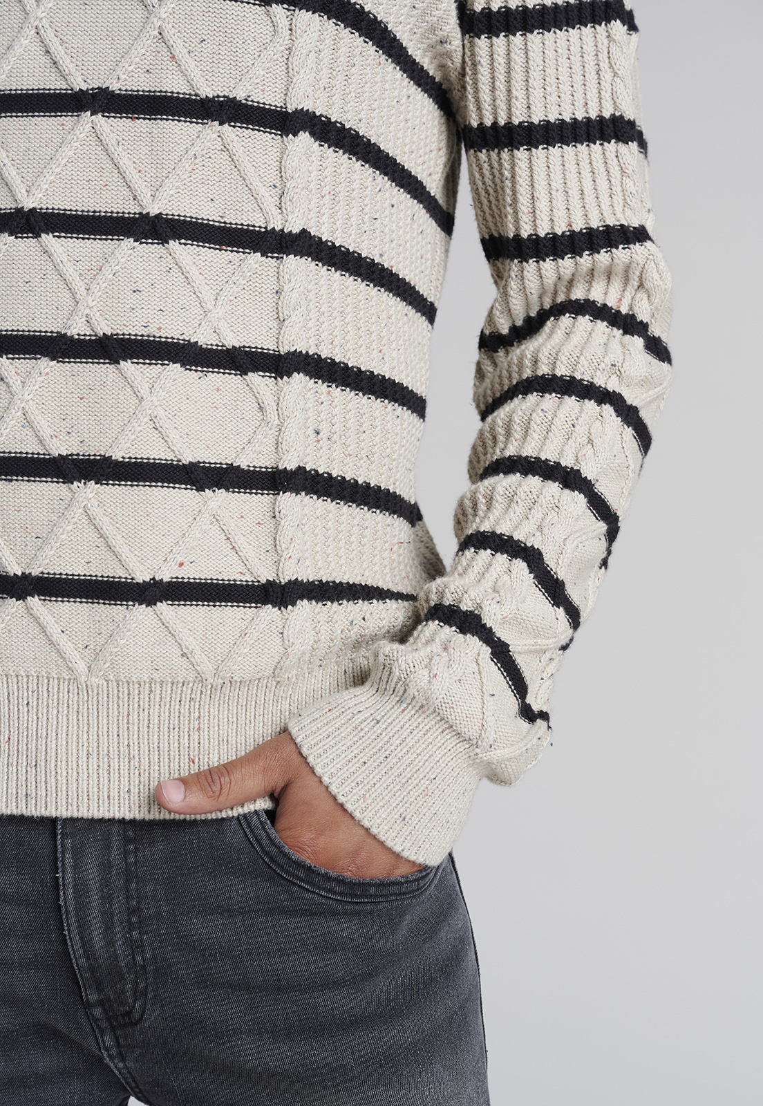 SWEATER PORTLAND F ECRU - 3