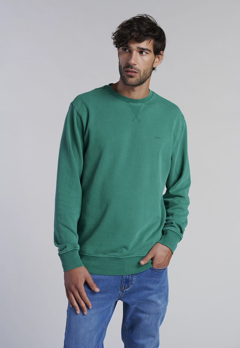 POLERON CREW NECK ANAHEIM GREEN - 1