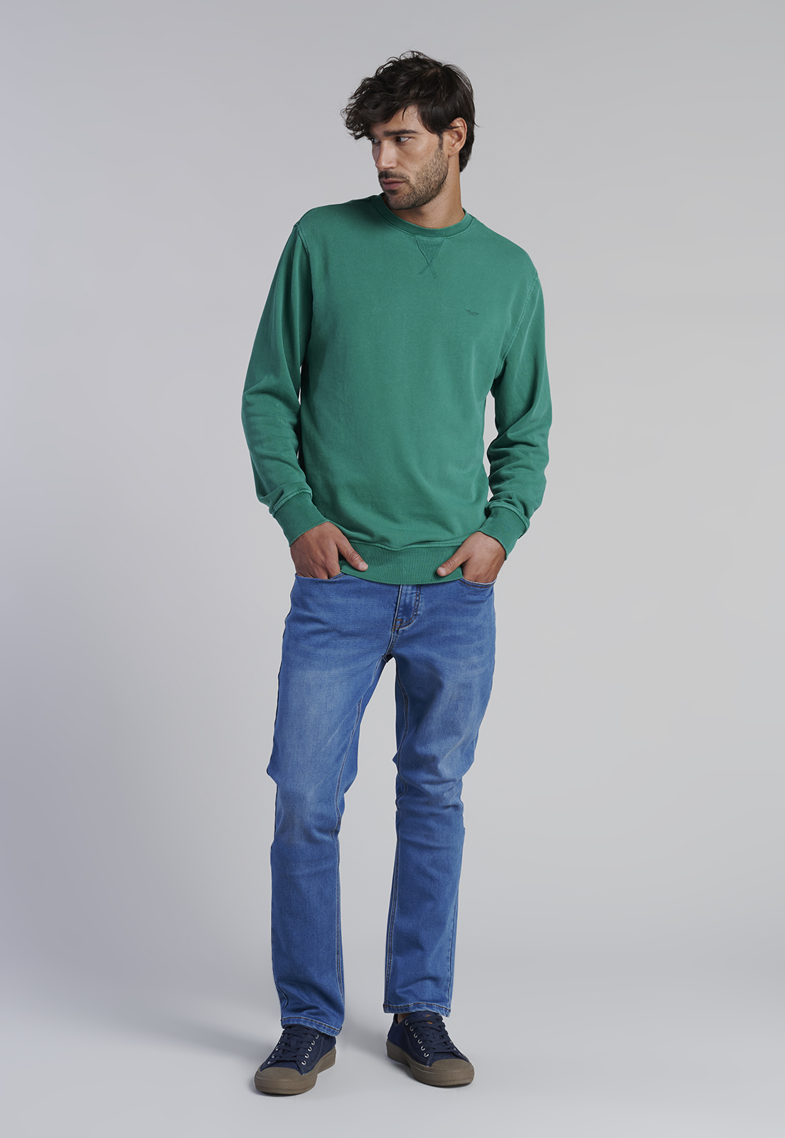 POLERON CREW NECK ANAHEIM GREEN - 2