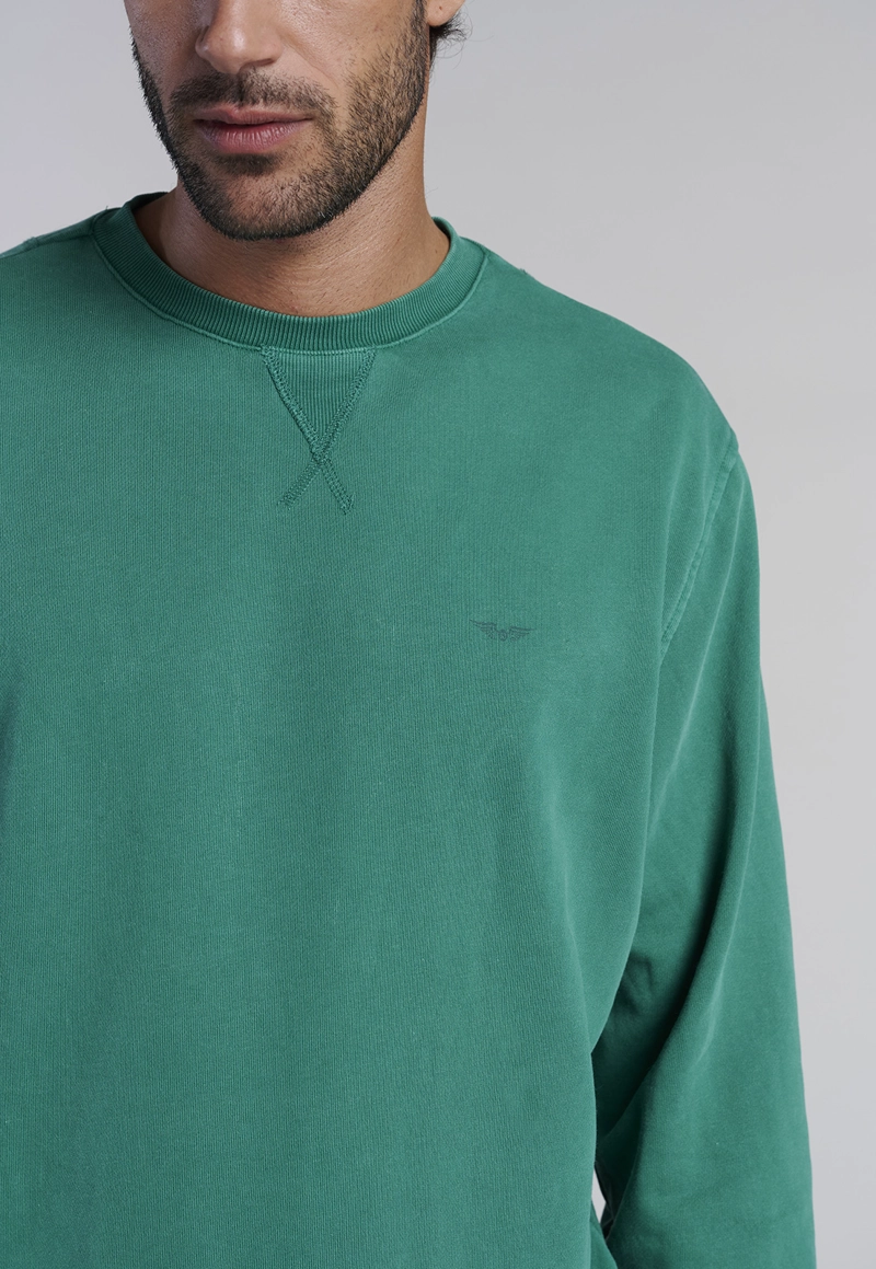 POLERON CREW NECK ANAHEIM GREEN - 3