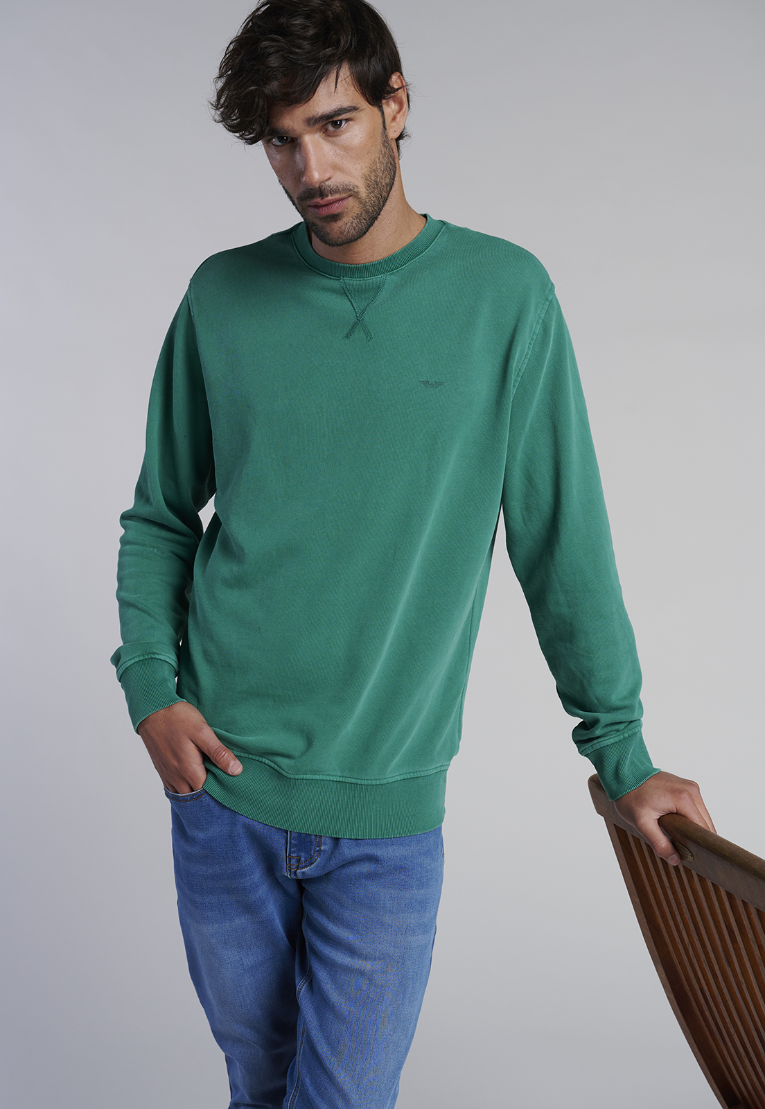 POLERON CREW NECK ANAHEIM GREEN - 5