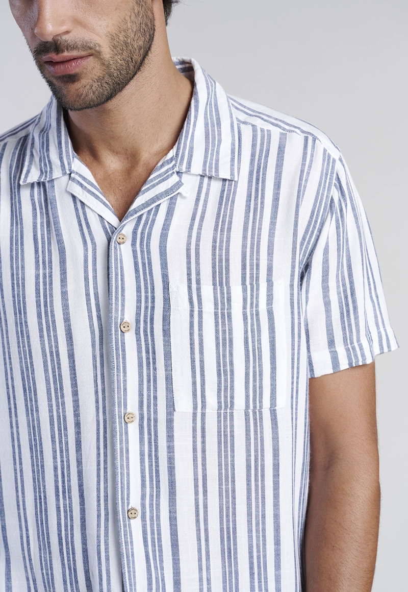 CAMISA LISTADA SPORT FJ INDIGO - 3