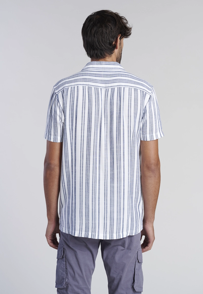 CAMISA LISTADA SPORT FJ INDIGO - 4