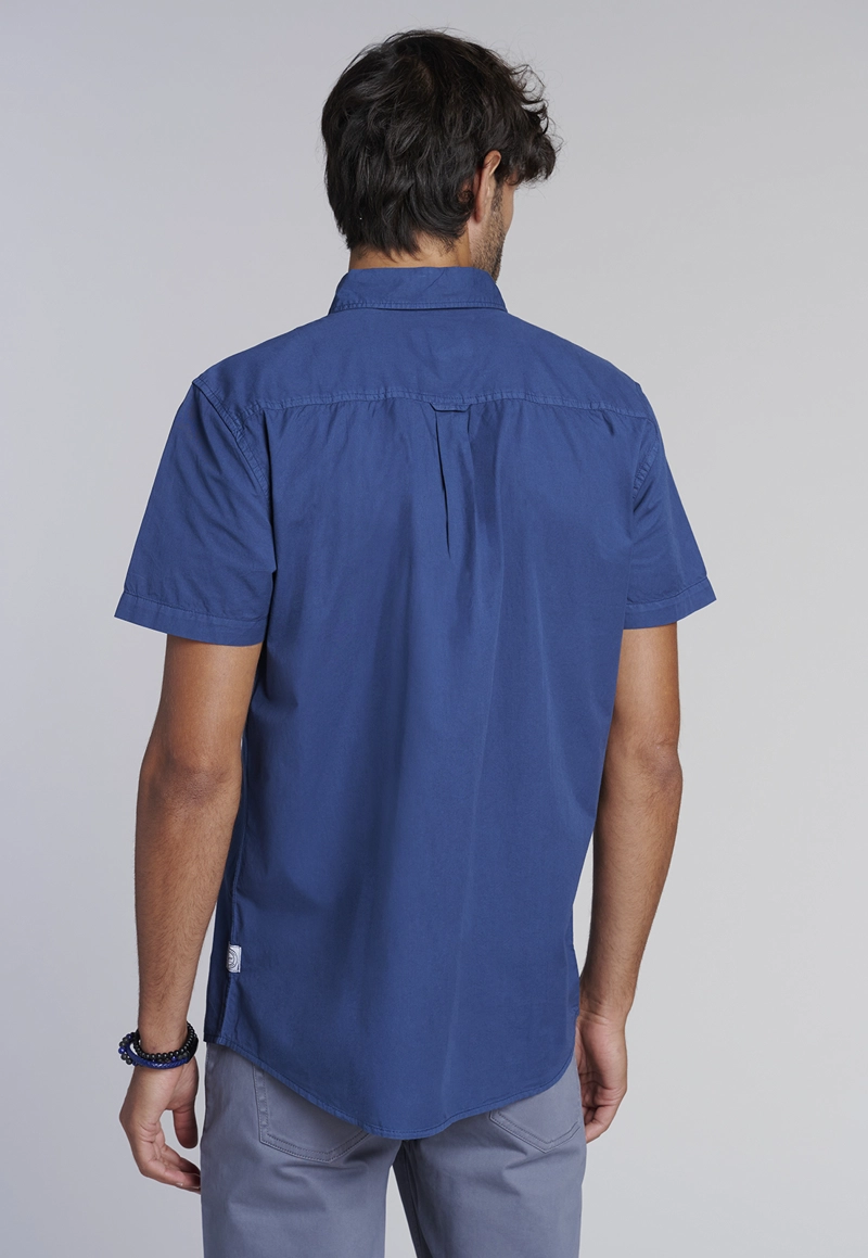 CAMISA GARMENT DYED FJ INDIGO - 4