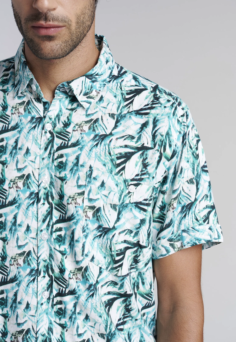 CAMISA ESTAMPADA HOJAS  FJ RIVER - 3