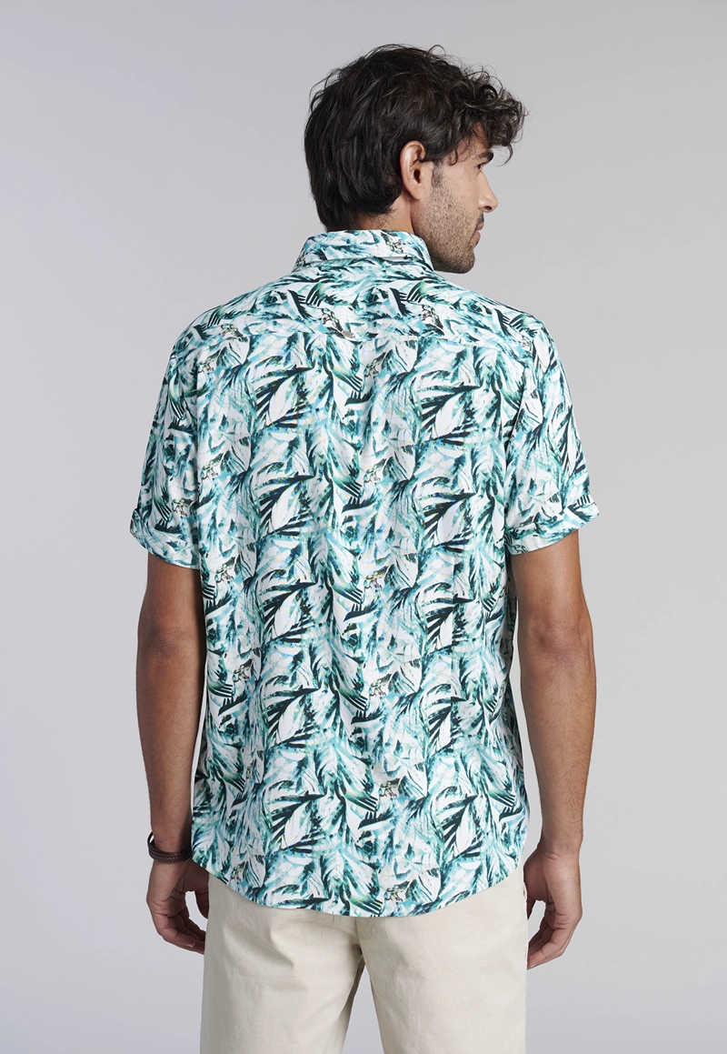 CAMISA ESTAMPADA HOJAS  FJ RIVER - 4