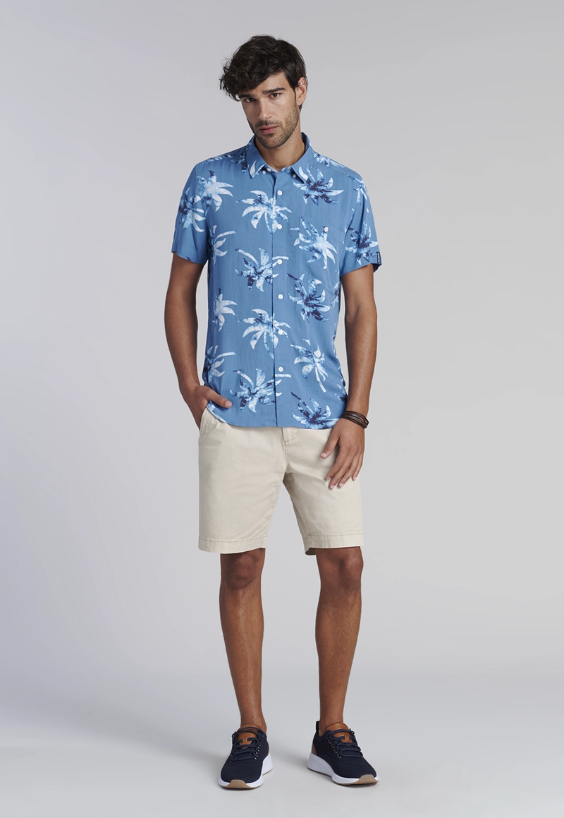 CAMISA ESTAMPADA BRISTOL FJ INDIGO - 2