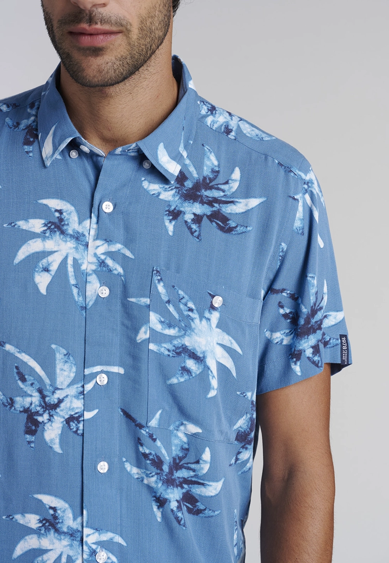 CAMISA ESTAMPADA BRISTOL FJ INDIGO - 3