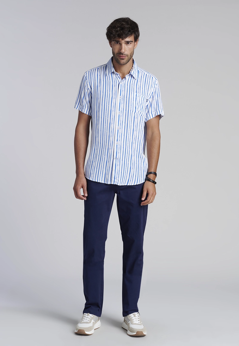 CAMISA LISTADA DALLAS  F BLUE - 2