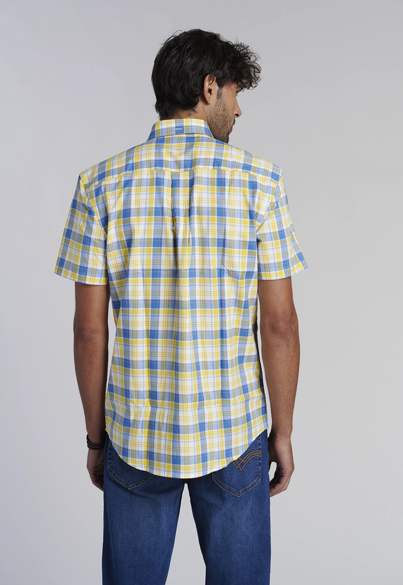 CAMISA CHECKERED BOSTON  F YELLOW - 4