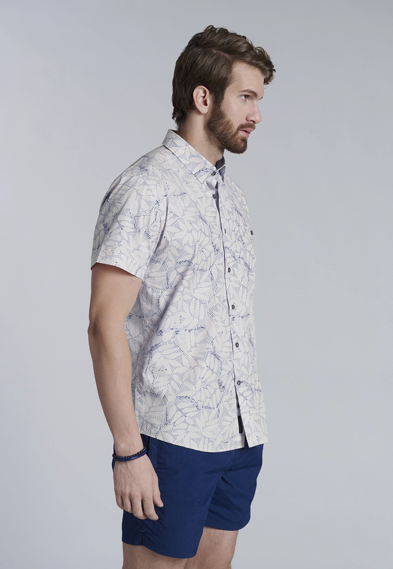 CAMISA ESTAMPADA NEVADA FJ NAVY - 1
