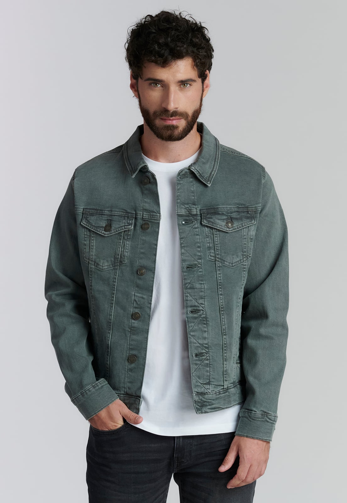 CHAQUETA ALGODÓN HOMBRE FEROUCH CAFE ASPEN FJS FOREST - 1