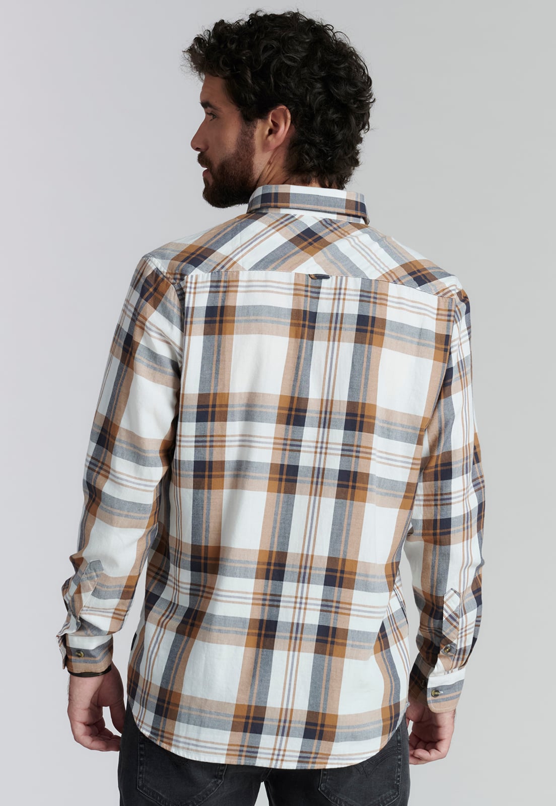 CAMISA ALGODÓN HOMBRE FEROUCH CAMEL DETROIT FJS - 4