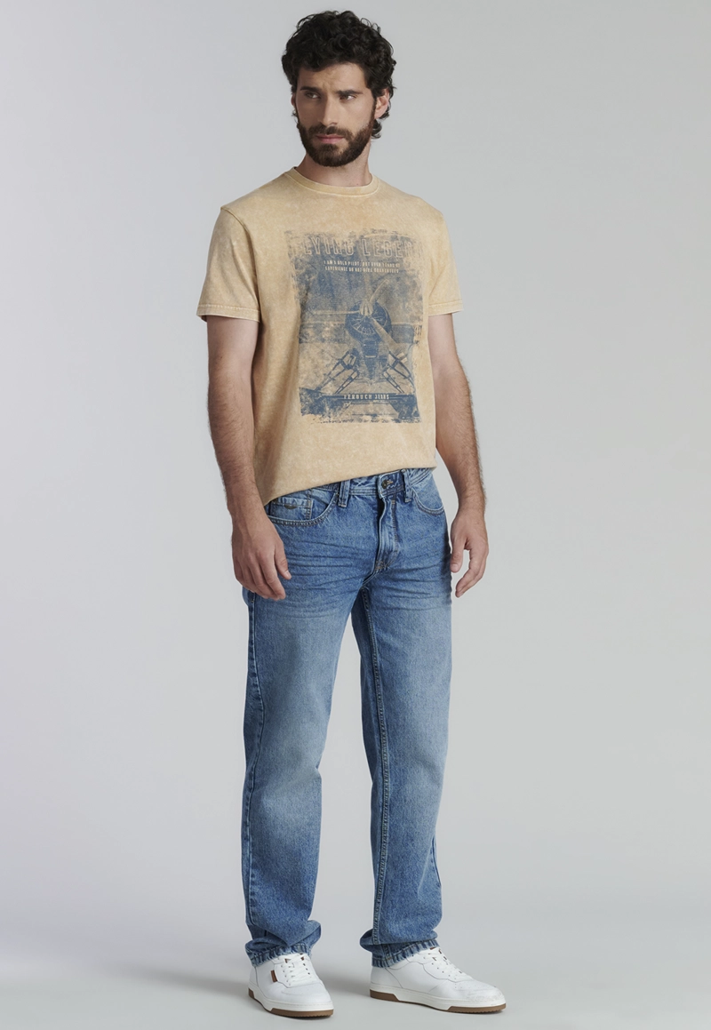 JEANS ALGODÓN HOMBRE FEROUCH AZUL ORLANDO FJS - 2
