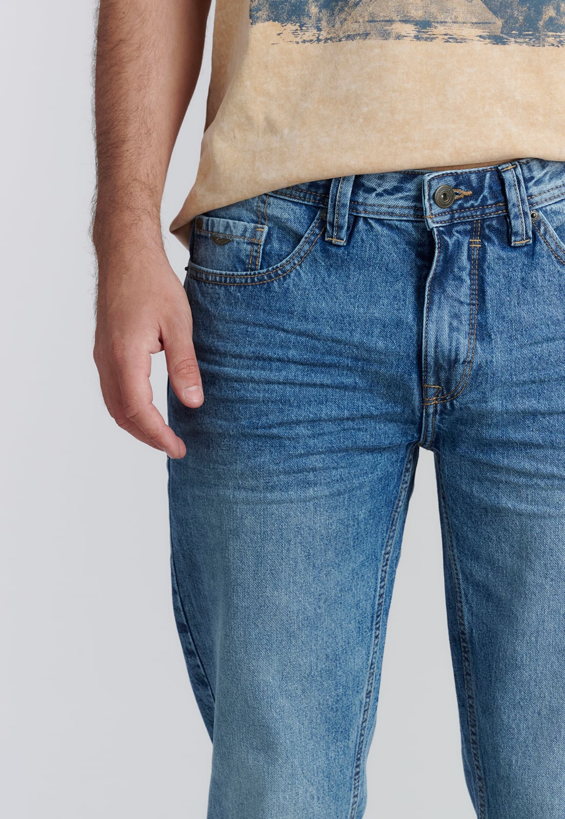 JEANS ALGODÓN HOMBRE FEROUCH AZUL ORLANDO FJS - 3