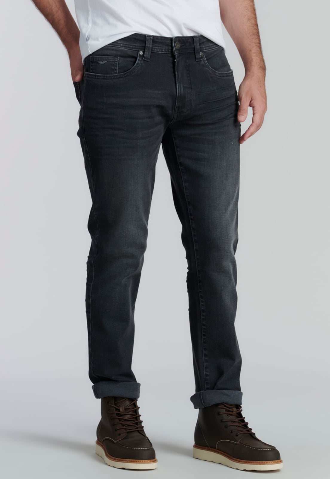 JEANS ALGODÓN HOMBRE FEROUCH GRIS BÁSICO BRISTOL FJS GREY - 1