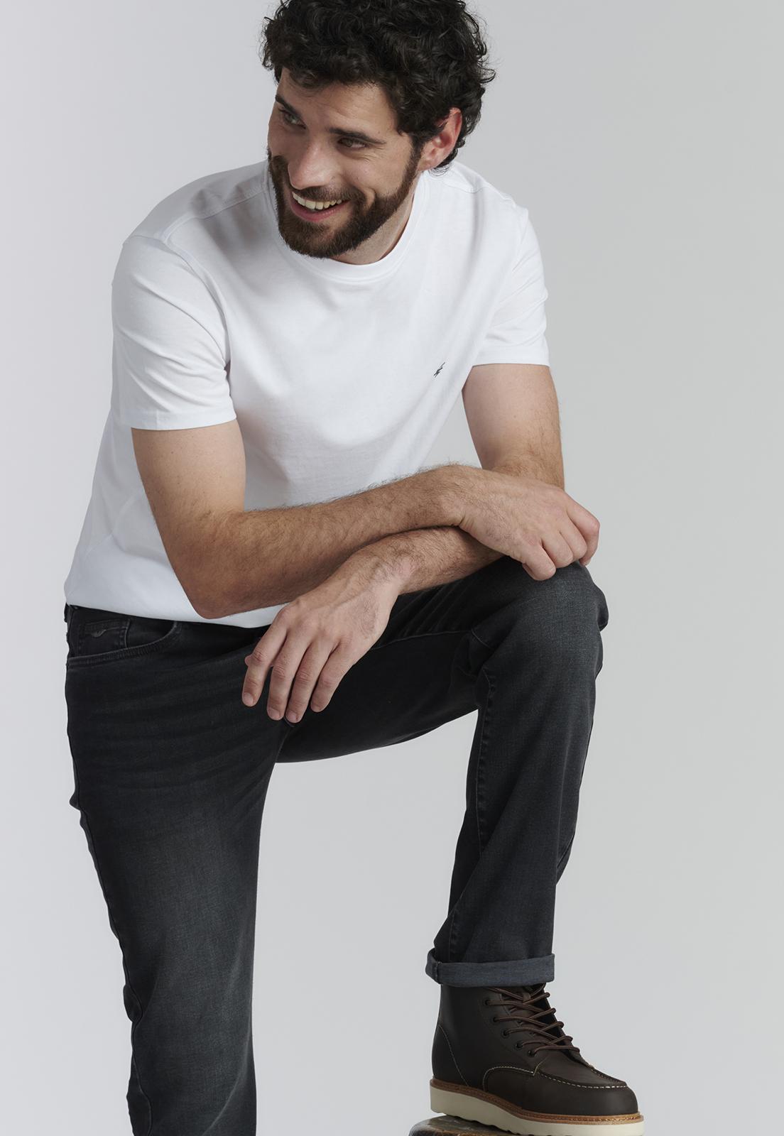 JEANS ALGODÓN HOMBRE FEROUCH GRIS BÁSICO BRISTOL FJS GREY - 5