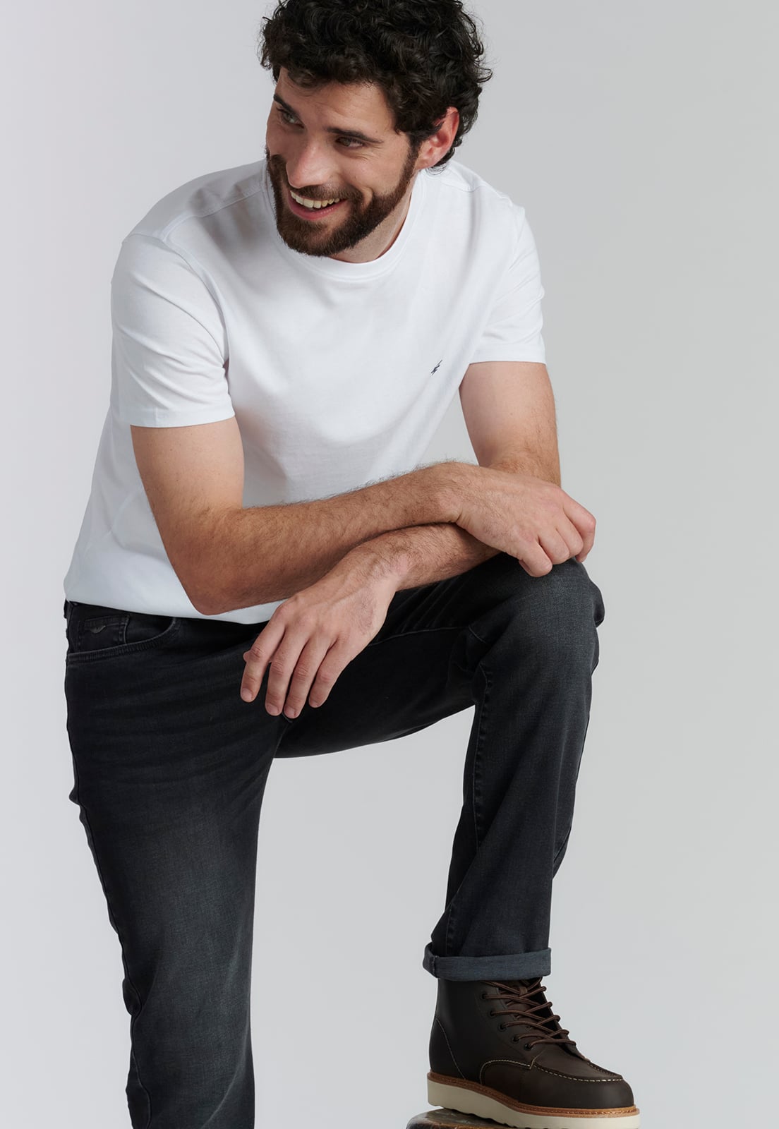 JEANS ALGODÓN HOMBRE FEROUCH GRIS BÁSICO BRISTOL FJS GREY - 5