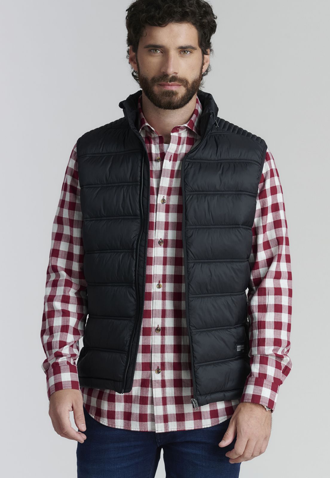 CAMISA ALGODÓN HOMBRE FEROUCH ROJO DENVER FJS BURGUNDY - 5