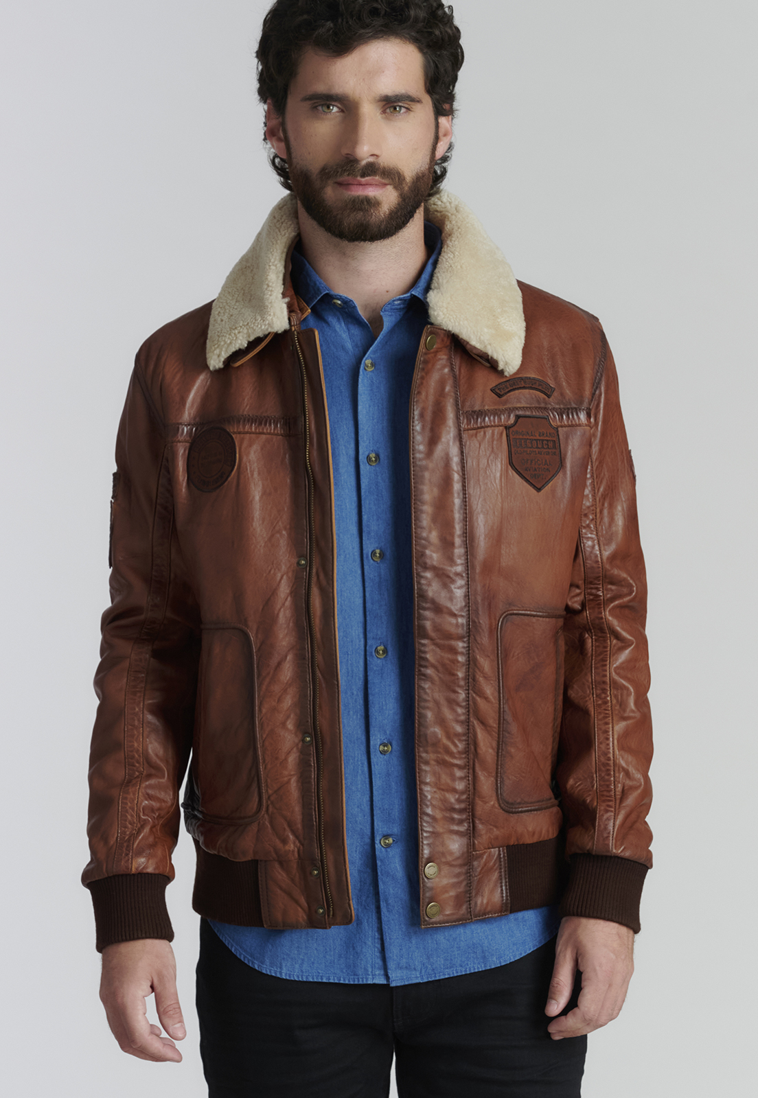 CAMISA ALGODÓN HOMBRE FEROUCH AZUL MANHATTAN FR - 5