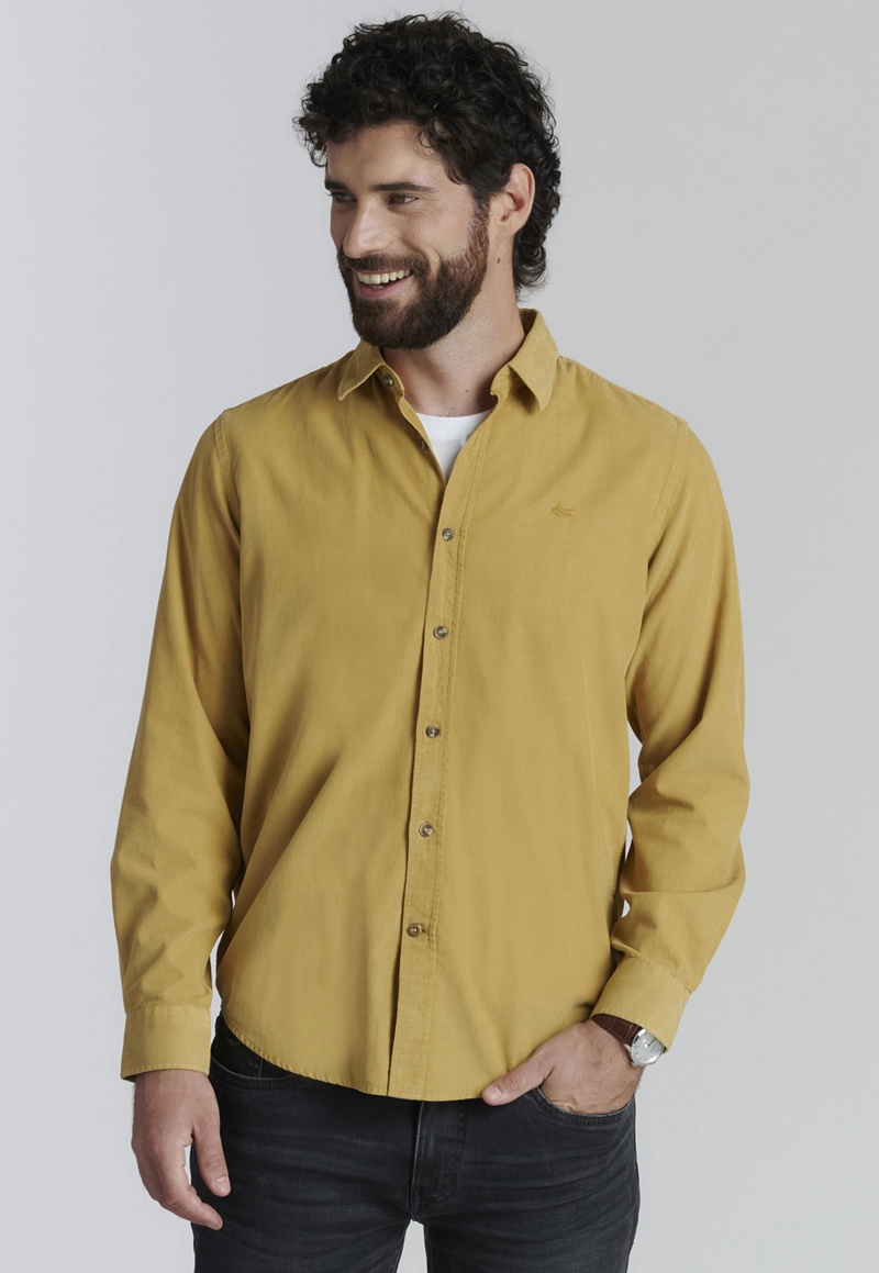CAMISA ALGODÓN HOMBRE FEROUCH CAMEL HONOLULU FR - 1