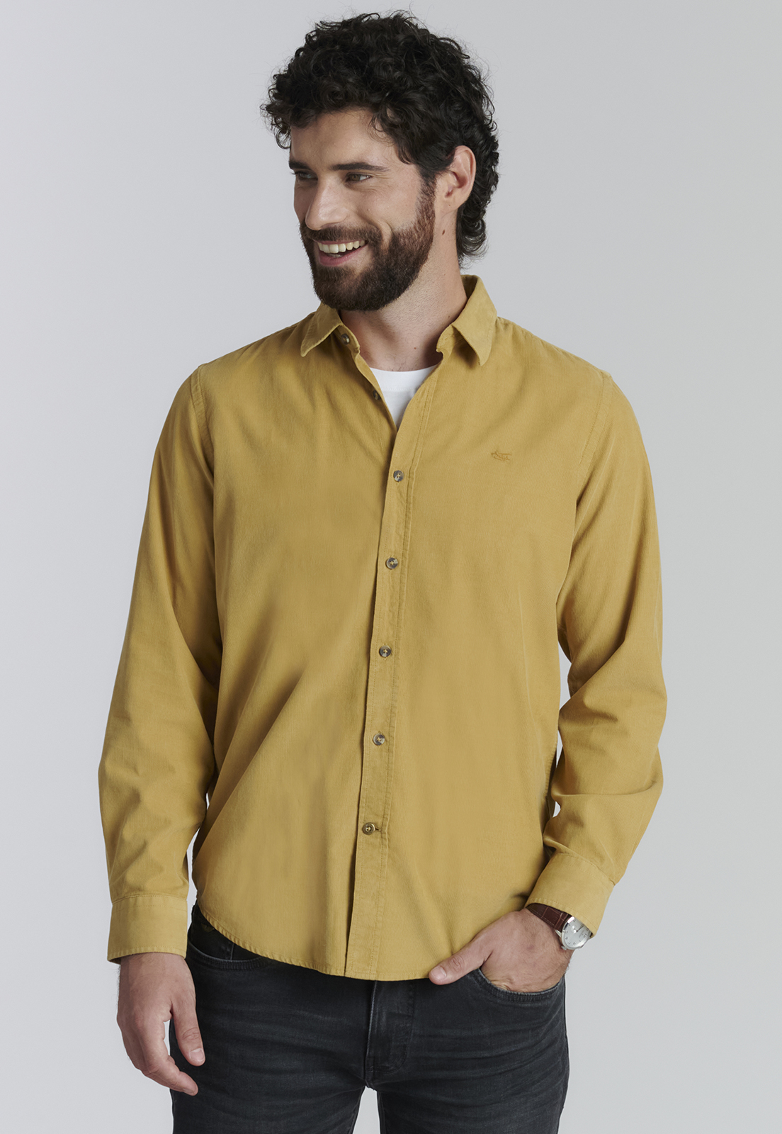 CAMISA ALGODÓN HOMBRE FEROUCH CAMEL HONOLULU FR - 1