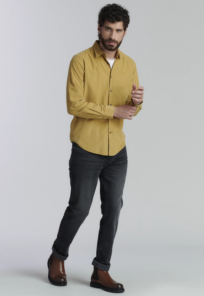 CAMISA ALGODÓN HOMBRE FEROUCH CAMEL HONOLULU FR - 3