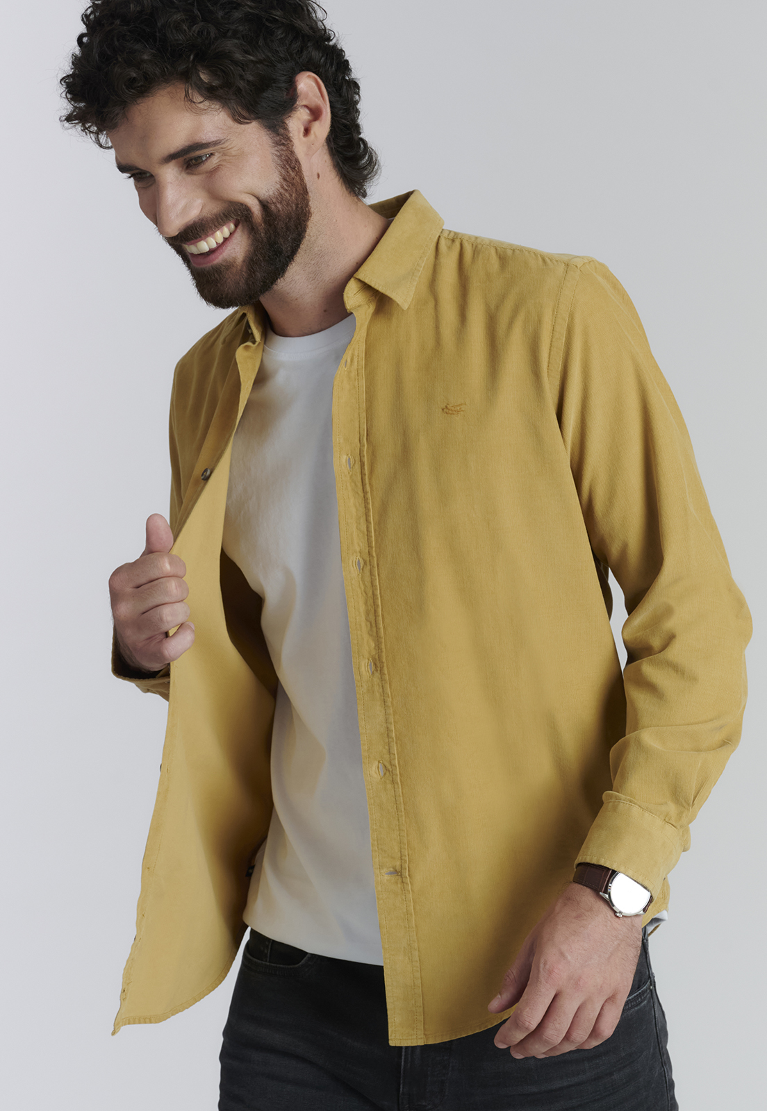 CAMISA ALGODÓN HOMBRE FEROUCH CAMEL HONOLULU FR - 5