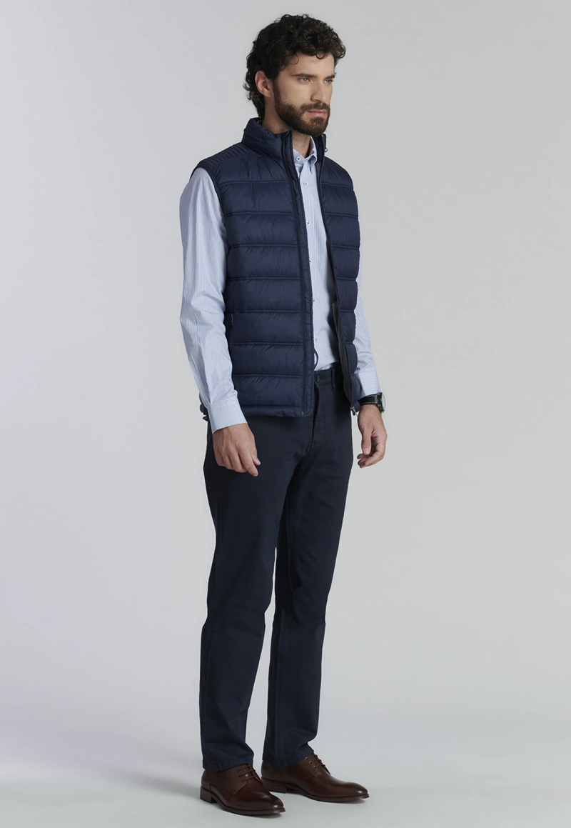 PANTALÓN ALGODÓN HOMBRE FEROUCH AZUL OKLAHOMA FR NAVY - 5
