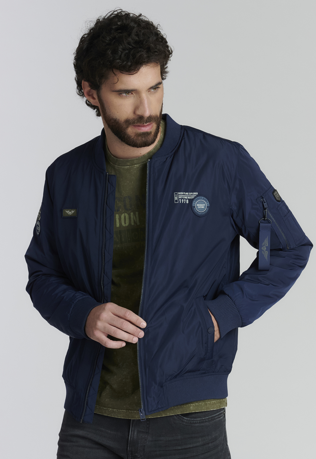 CHAQUETA HOMBRE FEROUCH AZUL PILOT FJS - 1