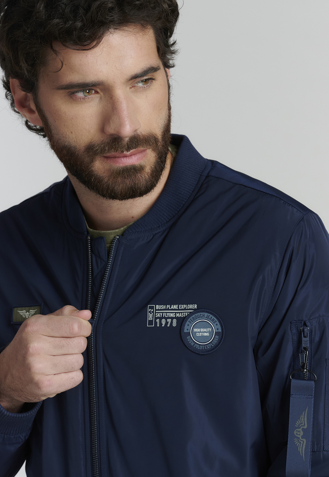 CHAQUETA HOMBRE FEROUCH AZUL PILOT FJS - 3