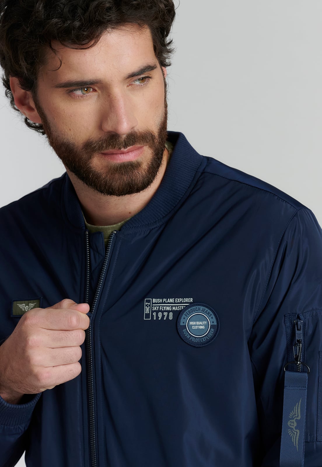 CHAQUETA HOMBRE FEROUCH AZUL PILOT FJS - 3