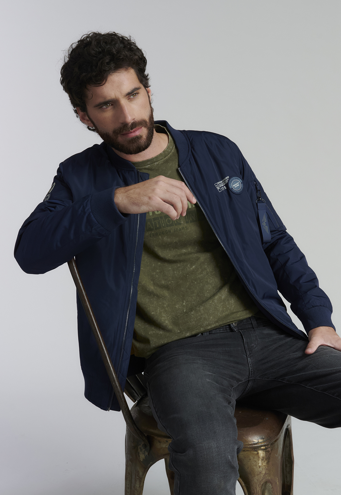 CHAQUETA HOMBRE FEROUCH AZUL PILOT FJS - 5