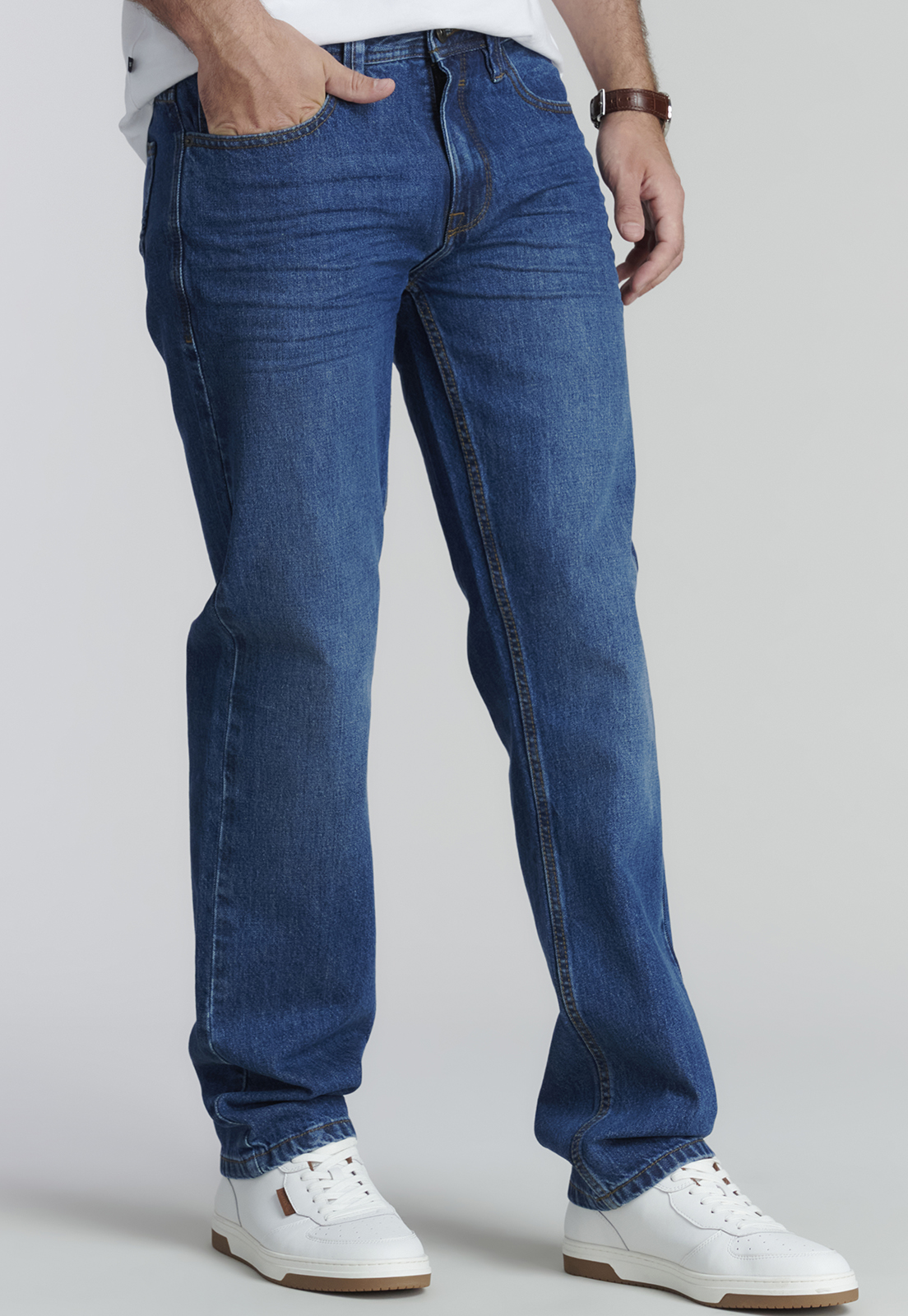 JEANS ALGODÓN HOMBRE FEROUCH AZUL ORLANDO FJS - 1