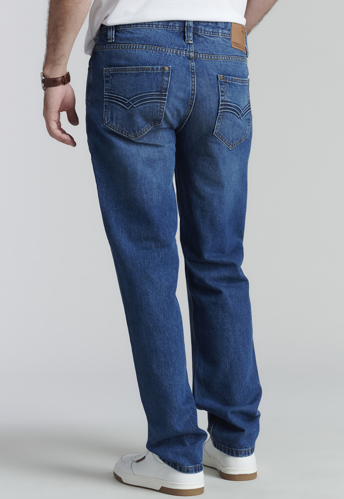 JEANS ALGODÓN HOMBRE FEROUCH AZUL ORLANDO FJS - 4