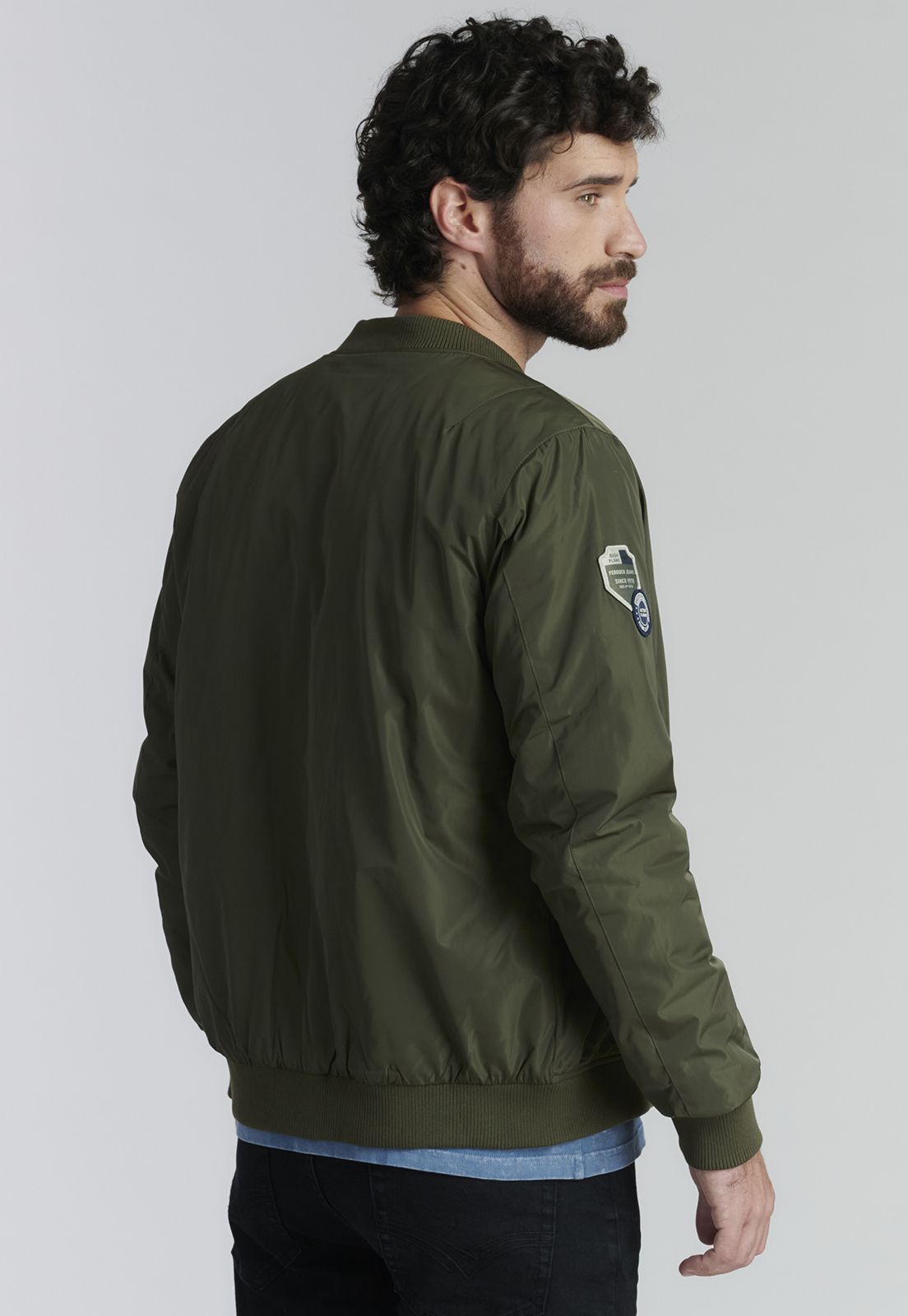 CHAQUETA HOMBRE FEROUCH VERDE PILOT FJS MILITAR - 4