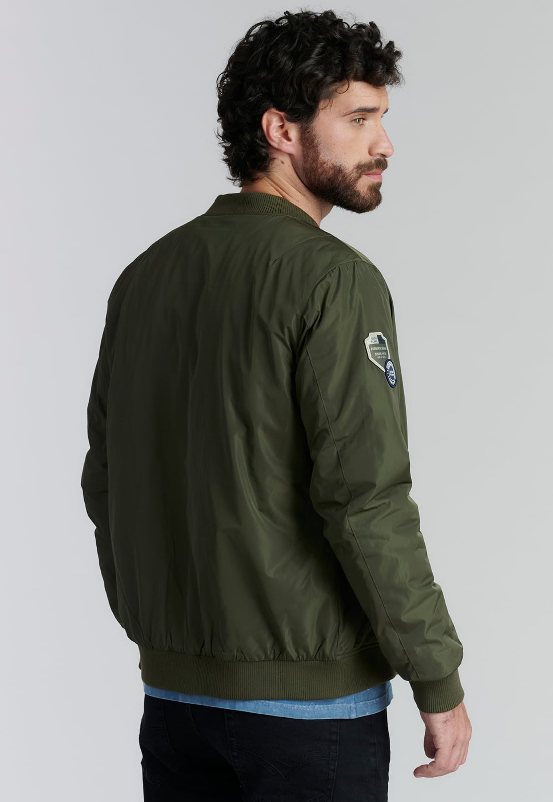 CHAQUETA HOMBRE FEROUCH VERDE PILOT FJS MILITAR - 4