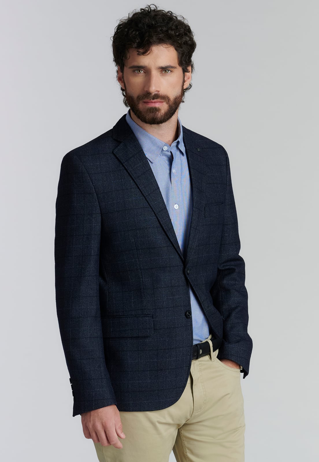 BLAZER HOMBRE FEROUCH NEGRO TACOMA SMART CASUAL - 1