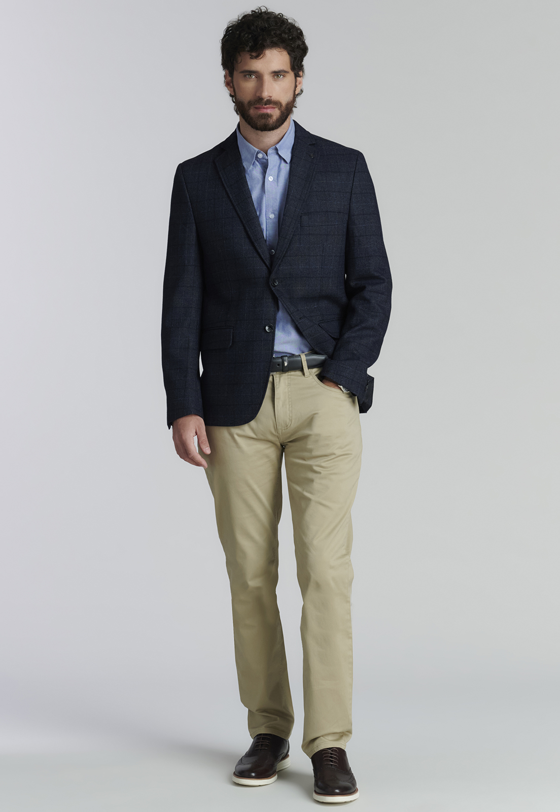BLAZER HOMBRE FEROUCH NEGRO TACOMA SMART CASUAL - 2