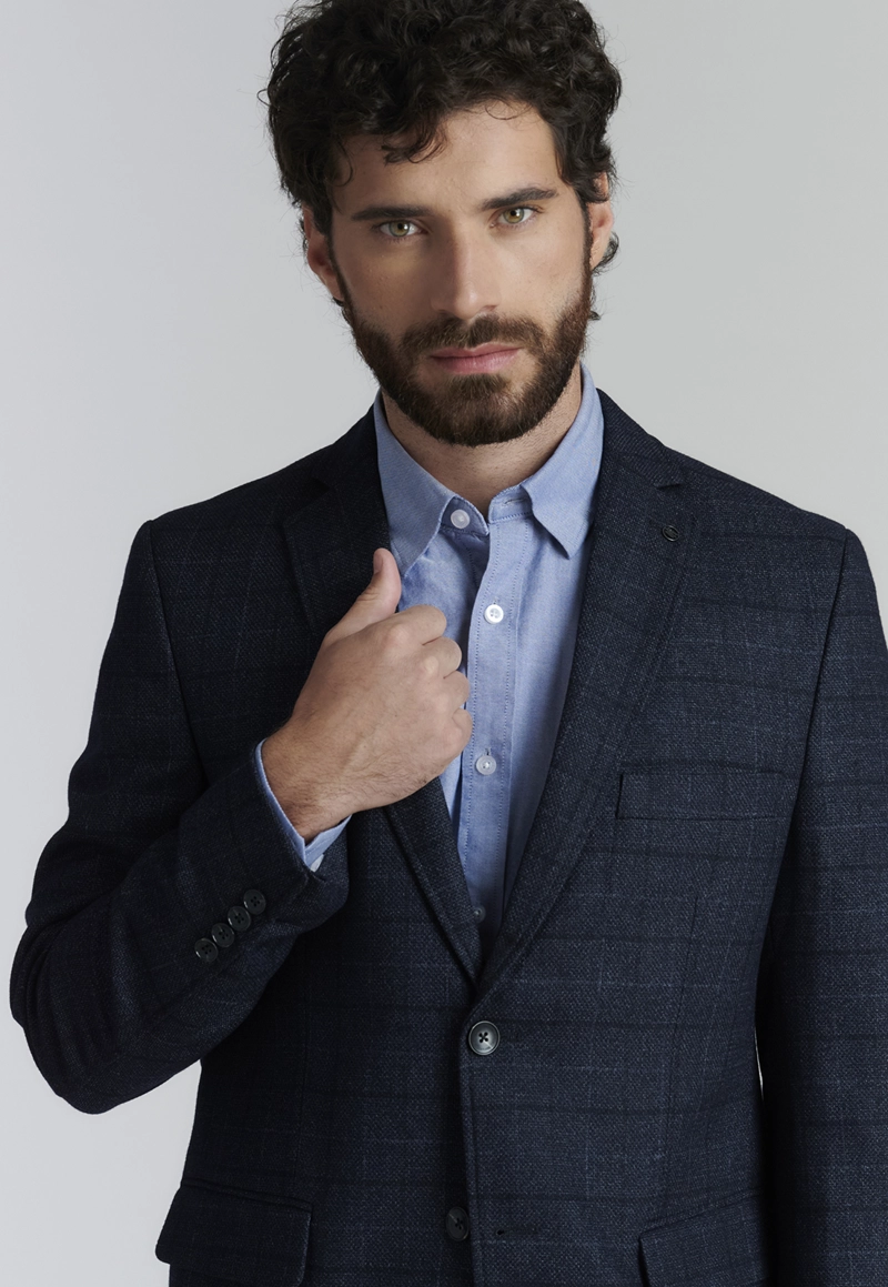 BLAZER HOMBRE FEROUCH NEGRO TACOMA SMART CASUAL - 3