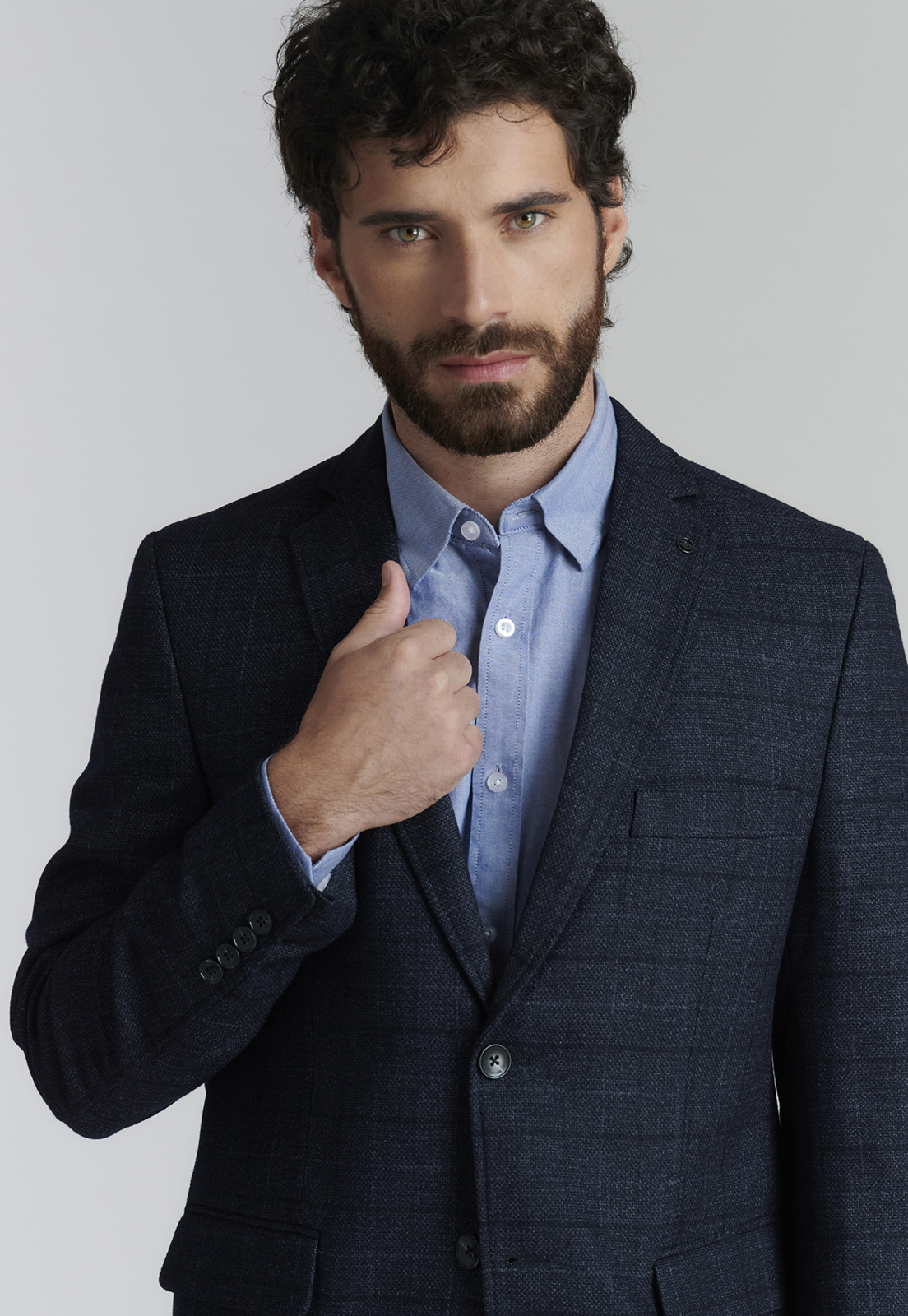 BLAZER HOMBRE FEROUCH NEGRO TACOMA SMART CASUAL - 3