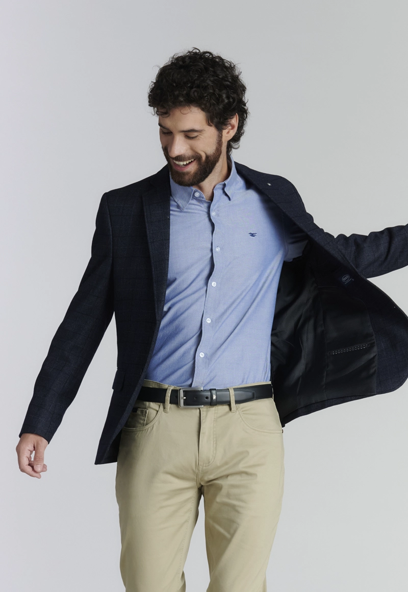 BLAZER HOMBRE FEROUCH NEGRO TACOMA SMART CASUAL - 5