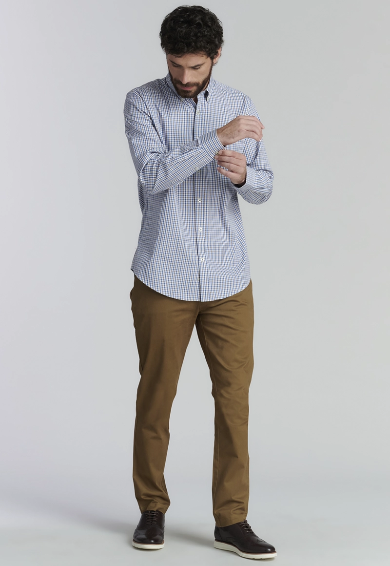 CAMISA ALGODÓN HOMBRE FEROUCH CAFE BROOKLYN SMART CASUAL COFFE - 2