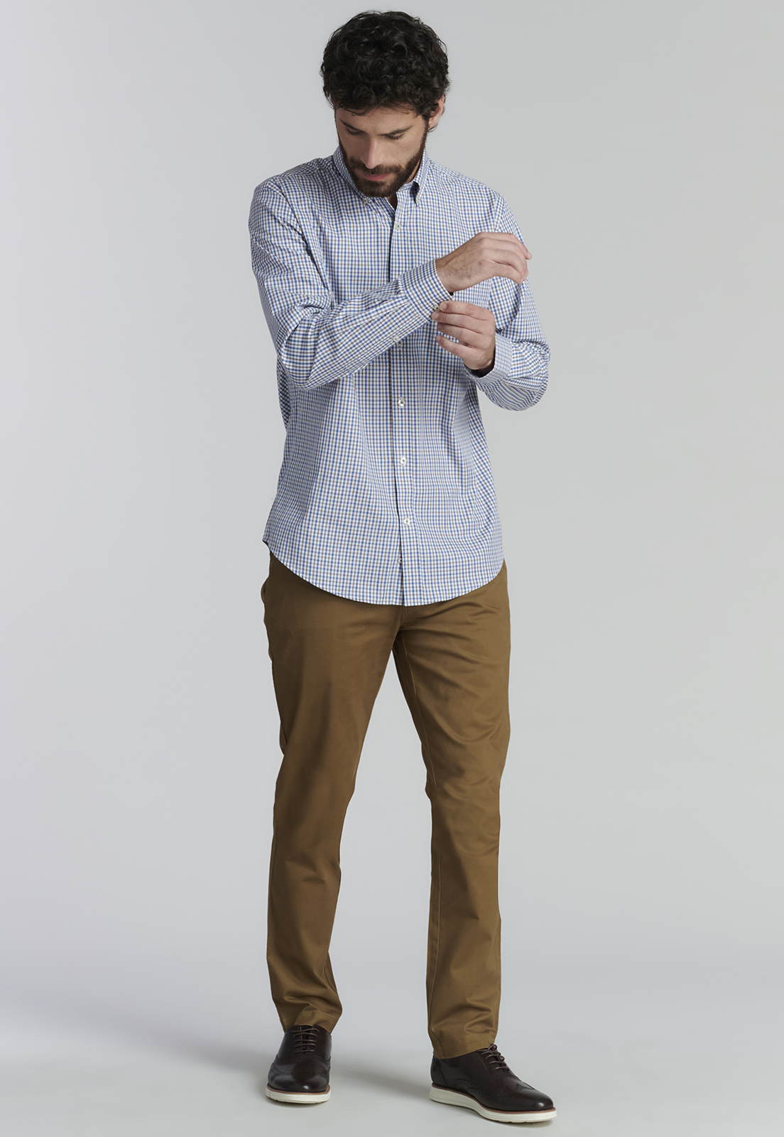 CAMISA ALGODÓN HOMBRE FEROUCH CAFE BROOKLYN SMART CASUAL COFFE - 2