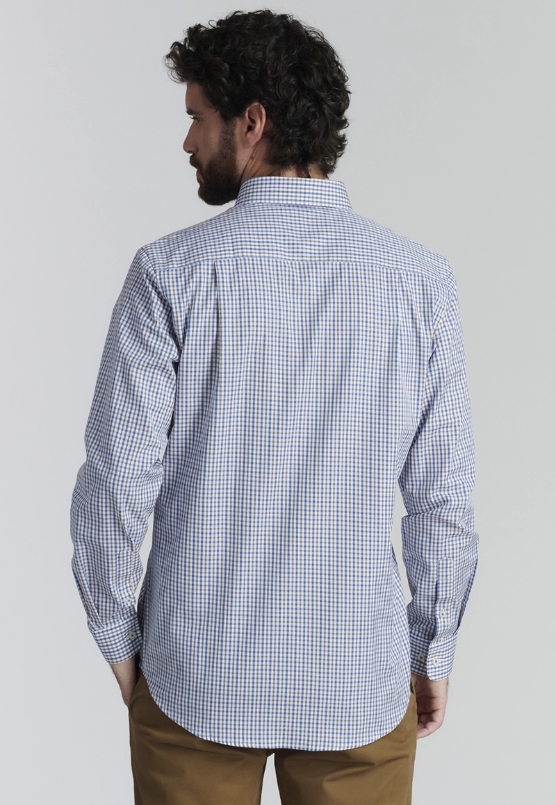 CAMISA ALGODÓN HOMBRE FEROUCH CAFE BROOKLYN SMART CASUAL COFFE - 4