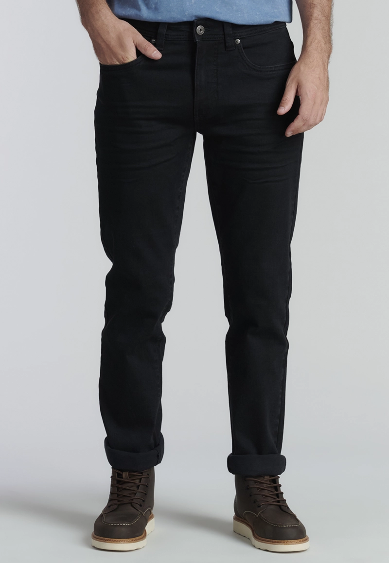 JEANS ALGODÓN HOMBRE FEROUCH NEGRO BÁSICO BRISTOL FJS - 1